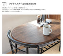 KDダイニングテーブル＆チェアー3点セット