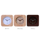 置き時計ウッドスクエア