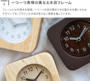 置き時計ウッドスクエア