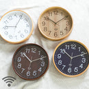 電波掛時計 プライウッド 28cm