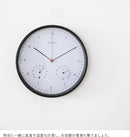 掛時計温湿度計付 ローレス 25ｃｍ