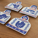 カタカタ 印判手豆皿