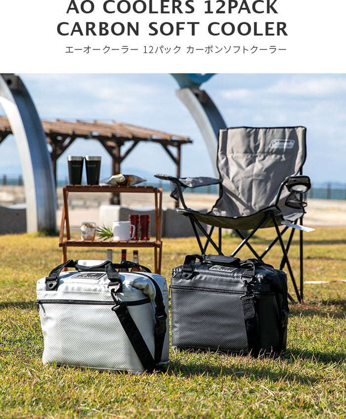 クーラーバッグ AOクーラーズ 12パック カーボン ソフトクーラー【AO 
