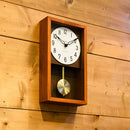 掛け時計 ヒノキ ペンデュラム クロック