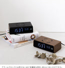 ブルーノ LCDクロック with ワイヤレス充電