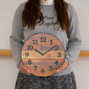 BRUNO　電波ビンテージウッドクロック