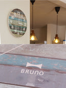 BRUNO　電波ビンテージウッドクロック