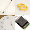 エンボスデザイン電波ラウンドウォールクロック