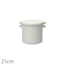 野田琺瑯 WhiteSeries ラウンドストッカー21cm