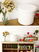 野田琺瑯 WhiteSeries ラウンドストッカー24cm