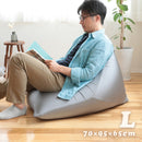 CALM ビーズクッション MOOMY ムーミー トライアングル Lサイズ ライトグレー