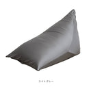 CALM ビーズクッション MOOMY ムーミー トライアングル Lサイズ ライトグレー