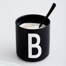 コップ パーソナルブラックポーセリンカップ デザインレターズ