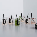 コップ パーソナルドリンキンググラス デザインレターズ