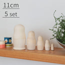 白木 マトリョーシカ 11センチ 5個組