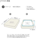 ダブルガーゼ ボックスシーツ Qサイズ （上下ゴム）