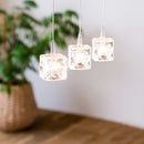 ガラスキューブ 3灯