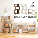 S字ディスプレイラック3段