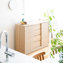 キャビネット120cm幅 ルーバーデザイン