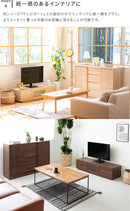 キャビネット120cm幅 ルーバーデザイン