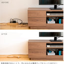 テレビボード120cm スライド棚付き