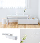 木脚テレビボード 伸縮タイプ